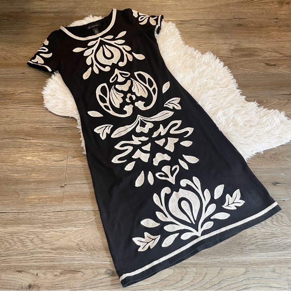 INC International Concepts Retro Mod Embroidered Dress